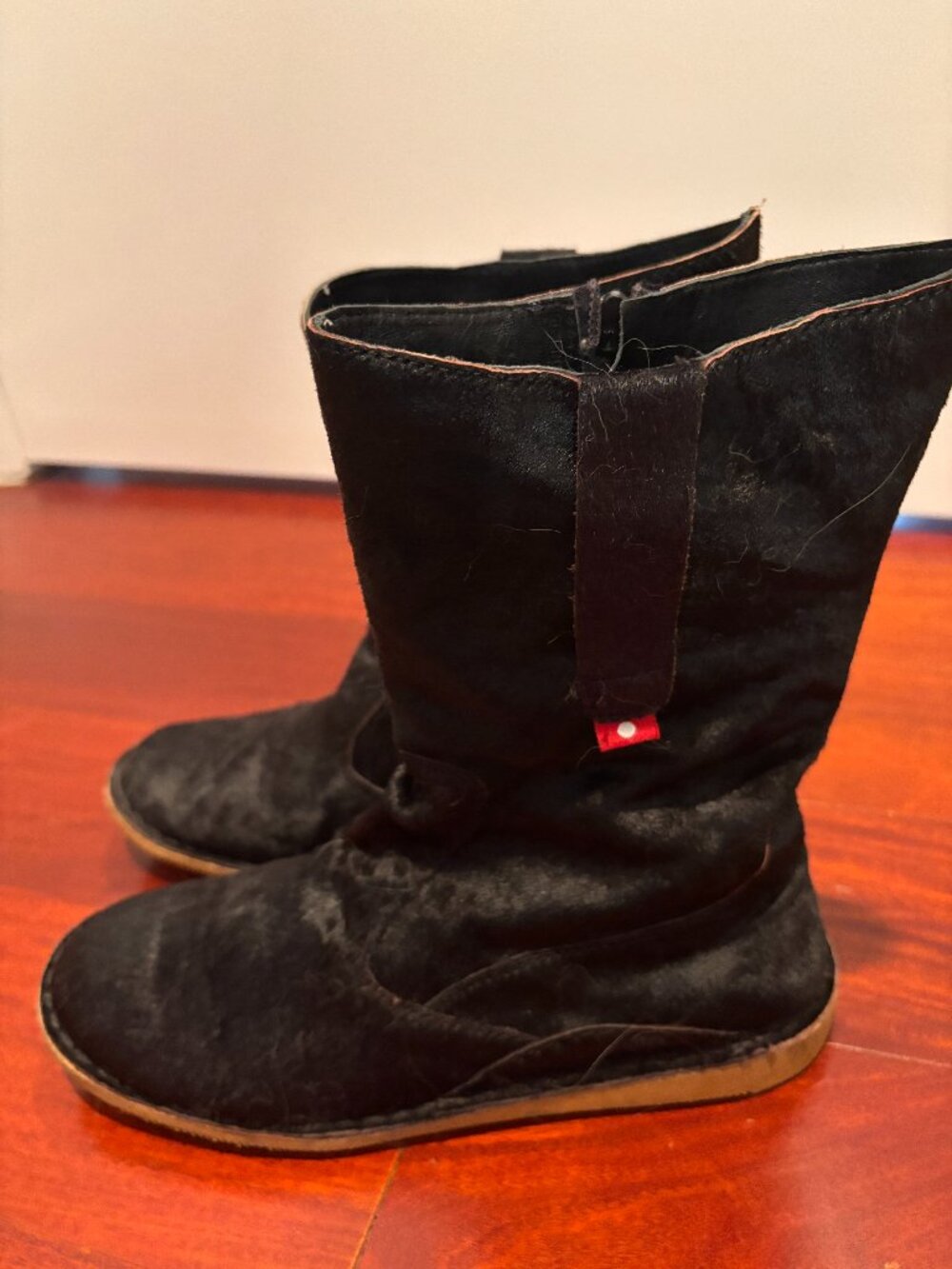 Handmade leather/fur W8 boots